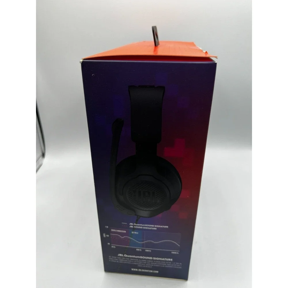 JBL Quantum 200 Gaming Headset, PC, PS5, PS4, Xbox Switch, Gaming Headphone, Mic